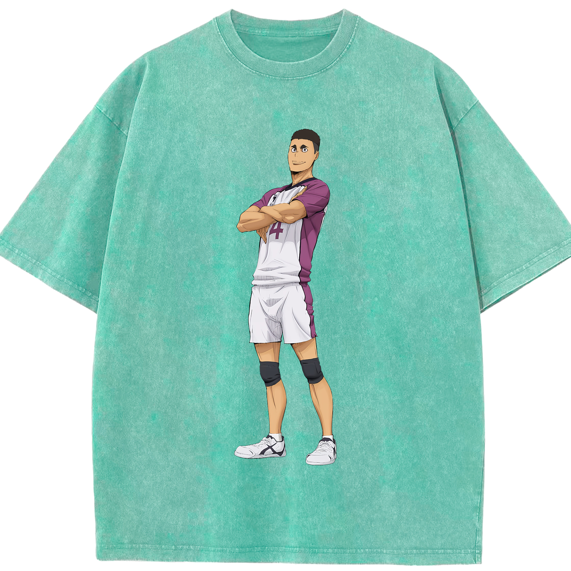（画像用） ハイキュー!! Haikyu!! 綿100% ヴィンテージ風 半袖Tシャツ（フロントプリント）